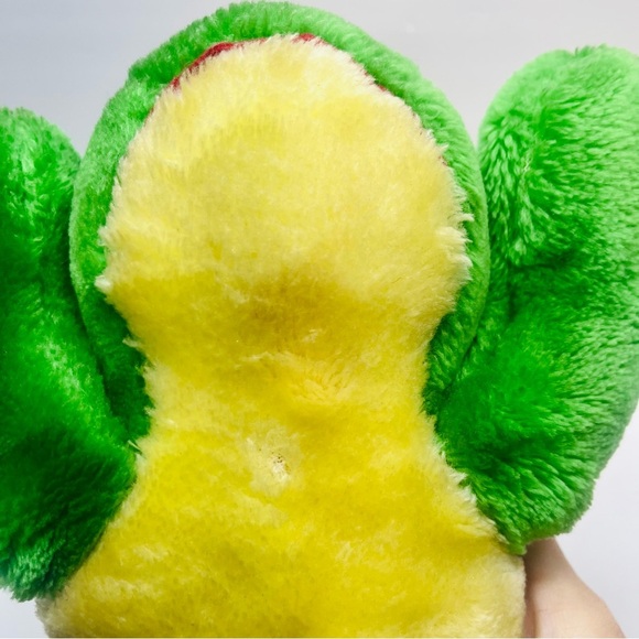 vintage green frog 80s croaking frog made in korea 11 inch - Picture 4 of 13